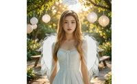 Angel Wing with Circlet Headband Lightweight Angel Wing with Circle Comfortable Accessory for Cosplayers