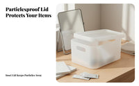 Lidded Desktop Container With Lid Lidded Sundry Box see-through View for Bedroom