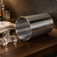 Stainless Steel Ice Container Single-Walled Drinkware Container Polished Finish