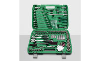 121 Pieces Automotive Mechanics Tool Set with Carrying Case Portable Socket Set with Carrying Case Chrome Vanadium Mechanics Tool Kit Heavy-Duty for DIYers
