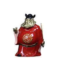 全铜天师钟馗彩铜摆件家居镇宅玄关装饰创意礼品铜雕供奉装饰摆件
