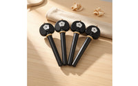 4 Pieces Cello Tuning Peg Carved Wooden Cello Peg Sturdy Musical Accessory for Luthiers