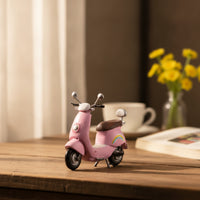 Retro Miniature Scooter Compact Scooter Model Rounded Accessory Crisp for Collectors, Shelf Display
