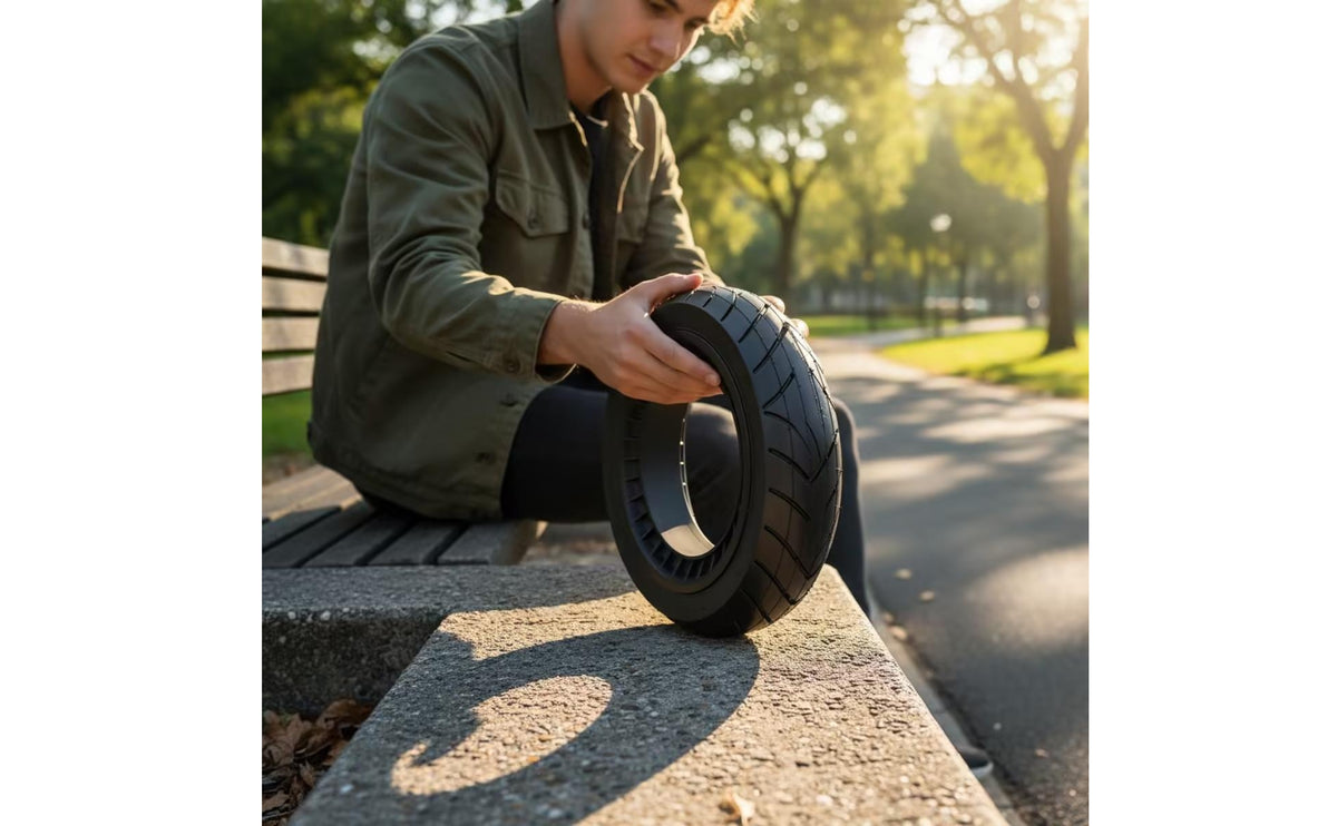 70/60-7.5 Wheel High Wheel Assembly with Fasteners Lightweight Vacuum Tire for Commuters