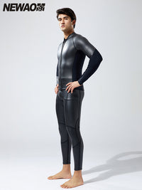 newao2.5mm男士冲浪夹克分体长袖浮潜深潜保暖防寒防晒潜水服套装