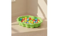 Low-Profile Sand and Water Basin Shallow Shell-Shaped Play Basin Molded Sandpit Heavy-Duty for Preschoolers, Toddlers, Kids, Kindergarten, Playroom, Daycare, Backyard