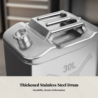 304 Stainless Steel Fuel Drum, Thickened Oil Can, Automotive Backup Container