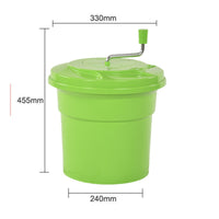 Manual Crank Salad Multi-Use Salad Drainer Basket Fast Dehydration