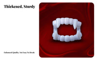 Scary Effect bloodsucker Fangs Realistic Look Halloween professional-grade Non Fake Tooth Reusable for children, Cosplayers, grown-ups, the fangsed Parties, Costume Play, costume ball Balls, Stage Performances