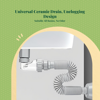 Ceramic drain plug blocks odor