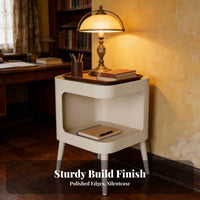 Arched End Table with Beaded Legs Vintage Design Household Furniture