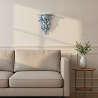 Cherub Wall Shelf Ornate Baroque Wall Shelf Sculptural for Hallway, Bedroom