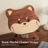 Cartoon Dog Bookrest Sturdy Adjustable Bookstand Multi-Purpose for Desk, Readers