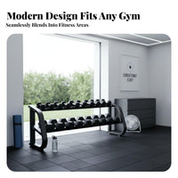 Heavy-Duty Hexagonal Dumbbell Rack Space-Saving Dumbbell Storage Rack Stable Construction 3 Tier Weight Stand Anti-Scratch Coating for Bodybuilders, Home Gym