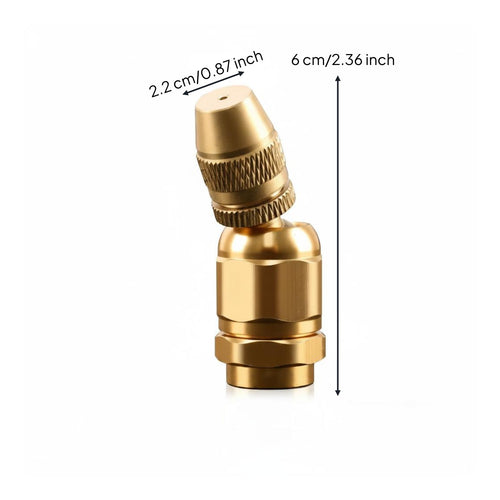 Adjustable Misting Nozzle Universal Fit Garden Sprinkler Head Long-Lasting Metal