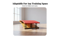Easy to Disassemble Adjustable Pommel Horse Waterproof PU Cushion children's Jump Ing Buck Anti-Slip Feet Gymnastics Training Jump Reinforced Base for Preschoolers, Kindergarten, School, Home, Playground