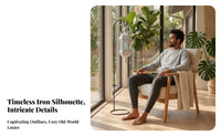 Vintage Lantern with Metal Frame