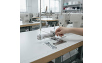 Metal Elastic Stand Bracket Polished Sewing Machine Bracket with Roller Arm Compact Elastic Guide Stand Brand New for Tailors