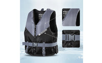 Padded Life Vest with Zipper High-Density Buoyancy Aid with Adjustable Belt Long-Lasting Life Jacket with Adjustable Straps Comfortable for Paddleboarding