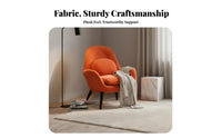 Highspine accent Chair Nordic design Upholstered Armchair Minimalist Comfortable for Living Room, Bedroom, Balcony