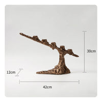 Tree Sculptural Candelabra Holder Antique Candelabra Timeless Candle Holder for Mantel