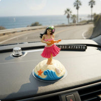 Hawaiian Dance Performer Dashboard Ornament Leis Necklace Hawaiian Dance