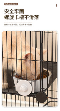 猫咪挂式饮水机喂食器狗狗自动喝水器悬挂笼子碗食盆兔子宠物用品