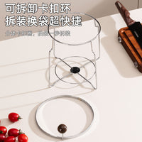 Stainless Steel Kitchen Trash Bag Holder Rack