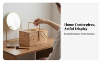Multi-Compartment Case Large Capacity Household Storage Secure Closure for Women