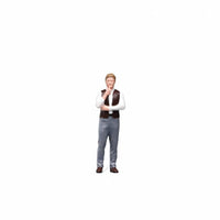Highly Detailed 1/64 Scale Male Figure Hand-Painted Tiny Man Figurine Resin Material Miniature Scene Accessory for Collectors, Hobbyists