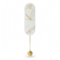 Modern Pendulum Wall Clock Silent Decorative Wall Clock with Pendulum Metal for Living Room
