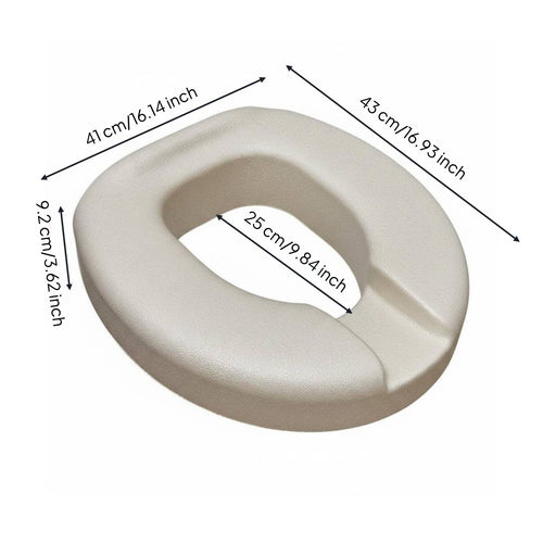 Raised Toilet Seat Cushion Expanded Polypropylene Material Toilet Seat Riser Cushion Waterproof Washroom Aid for Elderly Women