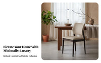 Padded Side Chair Rustic Minimalist Design Woven Seat Side Chair Nordic and design adaptable for Homeowners, Restaurant