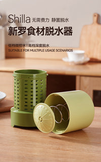 蔬果蔬菜脱水器家用多功能手动果蔬甩干桶厨房菜馅腌菜酸奶沥水器