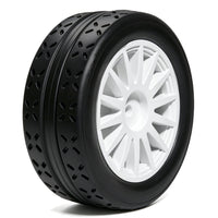 RC Car Tire 1:10 Off-Road Modified 2.7 Inch White Wheel Hub Thickened Wear-Resistant Sponge Tire 70mm Universal