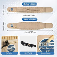 Inflatable Lumbar Support Belt with Air Pump