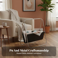 X-shaped frame Literature holder Retro home decor Furnishing Floor-Standing for Readers