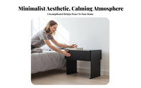 C-Shaped End Table Minimalist Design Nightstand Modern design aestheticSaving for Apartment Dwellers, Homeowners, Bedroom