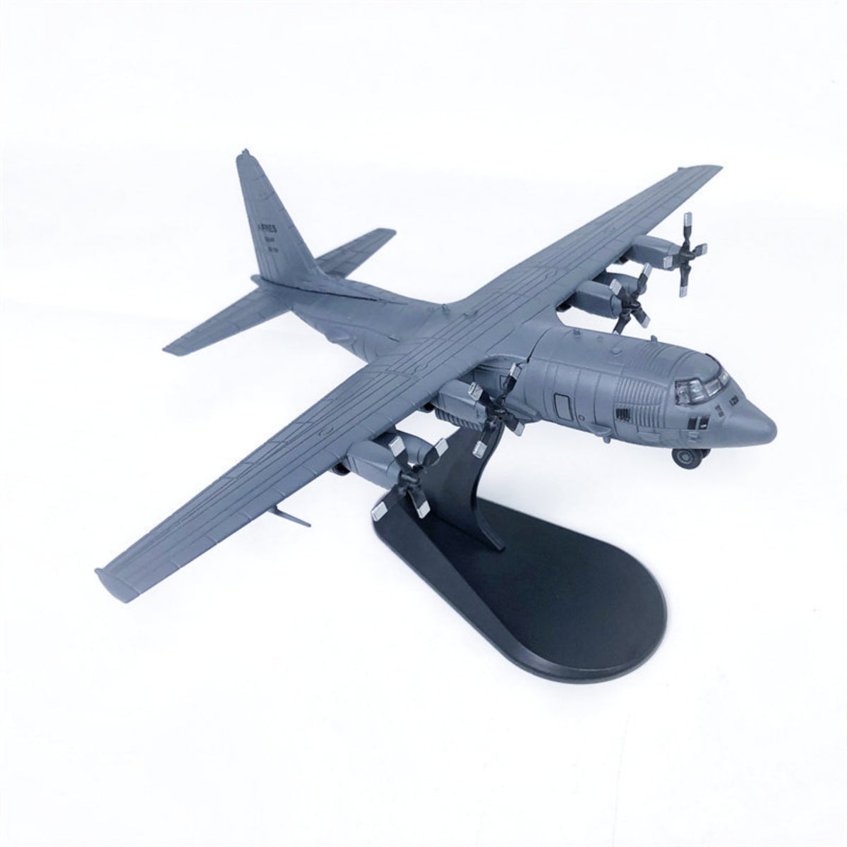 Aviation Model C130 Gunship Model Plane with Stand Display Alloy Plane with Base for History Buffs, Office