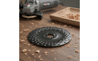 Fast Chip Removal Woodworking Rasp Disc Sharp Cutting Wood Shaping Disc High-Strength Steel Grinding Wheel Attachment Multi-Purpose for Woodworkers