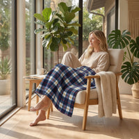 Knee Blanket Warm Throw Cozy for Journeyers, Campers, Car Travel, Camping, Office