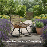 Woven swinger snug Lounger Woven Seat Rocking Chair Ergonomic D and Esign for spineyard