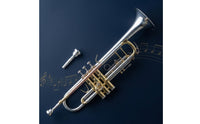 Trumpet Set Three-Voice Trumpet with Hard Case Tarnish-Resistant Brass Instrument for Performances
