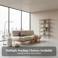 petclaw-resistant resistant Resistant 3-Seater cushioned Sofa Japanese aesthetic Living Room Seating Minimalist Design Couch animalsuitable for Small Apartment Dwellers, Homeowners, Families, Lounge Area, Bedroom, Dorm, Office