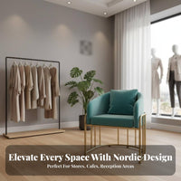 Wireframe Armchair Nordic design Single Sofa Sturdy Iron Frame Minimalist Design for Interior Decorators, perusing corner
