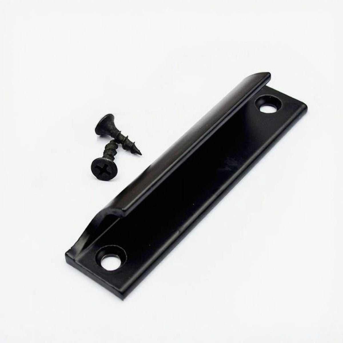 Matte black aluminum handle