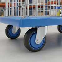 Fenced Platform Trolley Portable Folding Platform Trolley Space Saving