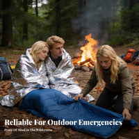 Retains Body Heat Emergency Survival Blanket Compact Emergency Mylar Blanket Tear-Resistant for Campers, Preppers, Camping, Hiking, Outdoor