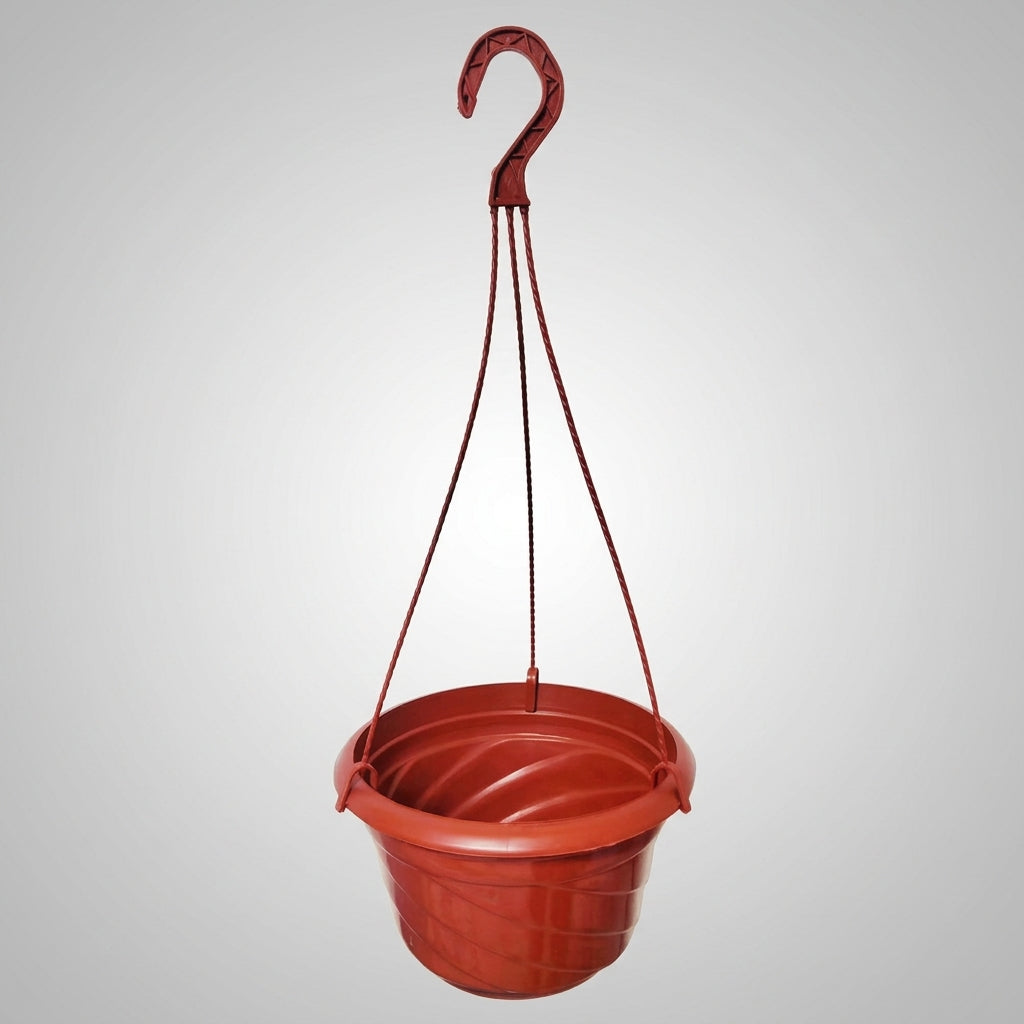 Plant Pots and Hanging Basket for Outdoor Plants, Round Ceramic Hanging Plant Pot with Hook, Balcony Planters and Fence Planters, Indoor Use
