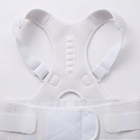 Magnetic Posture Corrector for Adults, Adjustable, Size S, White